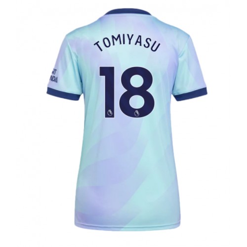 Fotballdrakt Dame Arsenal Takehiro Tomiyasu #18 Tredjedrakt 2024-25 Kortermet